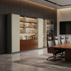 Executive Office Storage Cabinet Modern Shelves