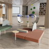 Modern Lounge Bench Seating with Privacy Screen Solution