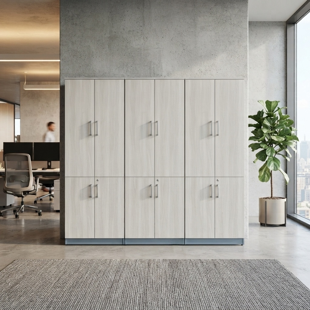 Office File Cabinet Modern Wood Storage Credenza Bookcase