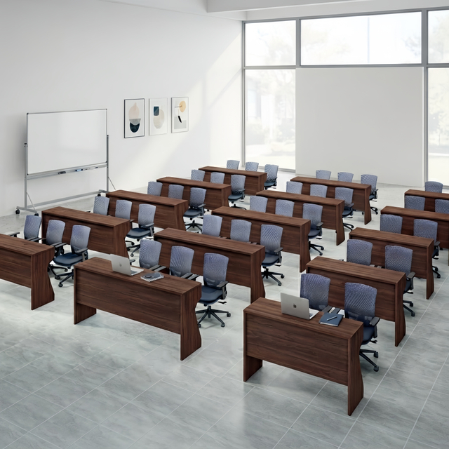 Modular Training Table Modern Wood Desk Conference Workstation