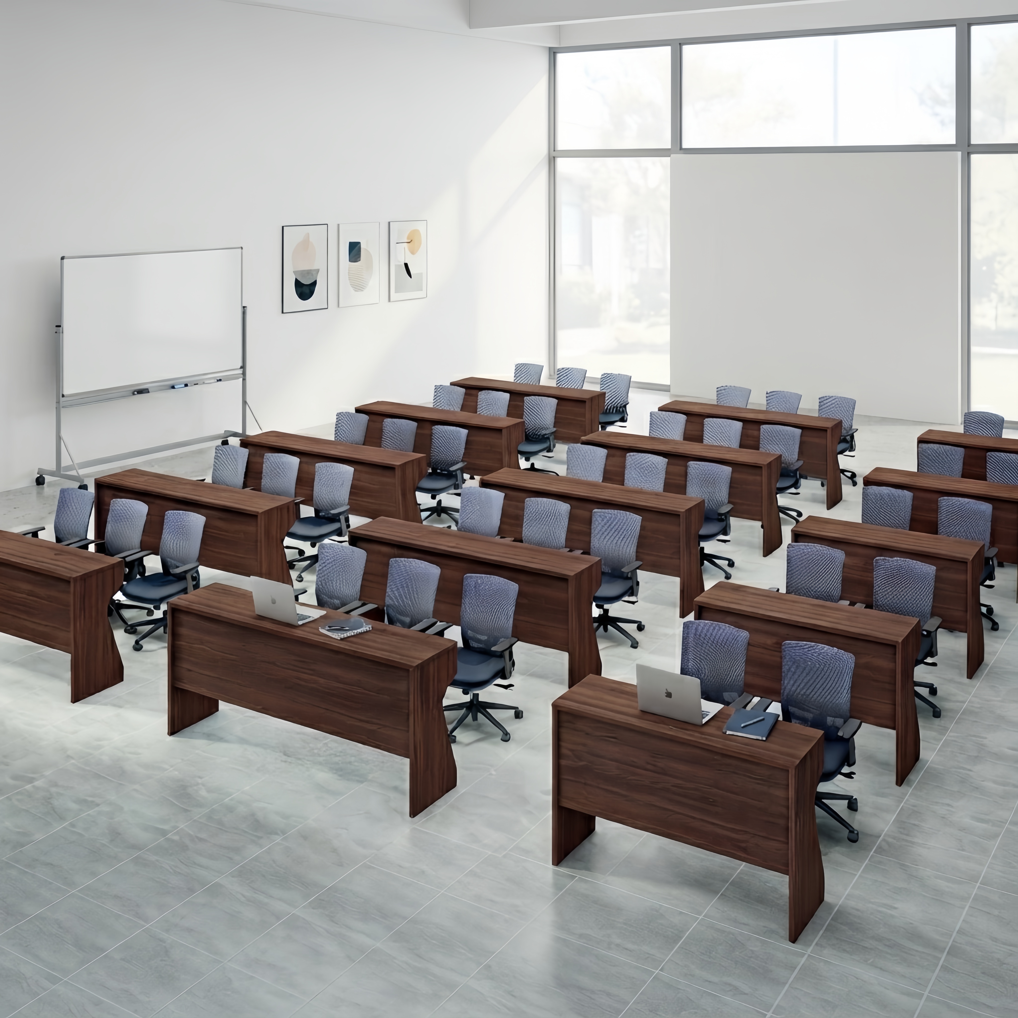 Modular Training Table Modern Wood Desk Conference Workstation