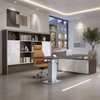 Height Adjustable Executive Desk Modern CEO Workstation