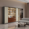 Executive Office Storage Cabinet Modern Shelves