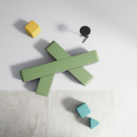 Modular Public Area Bench Seating for Modern Offices