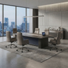Executive Conference Table Integrated Power Large Modern Boardroom Furniture