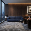 Executive Office Sofa Luxury Leather Modern CEO Reception Couch