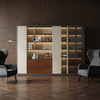 Executive Office Storage Cabinet Modern Shelves