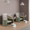 Acoustic Personal Pods with Swivel Desk for Office Focus